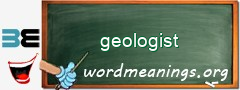 WordMeaning blackboard for geologist